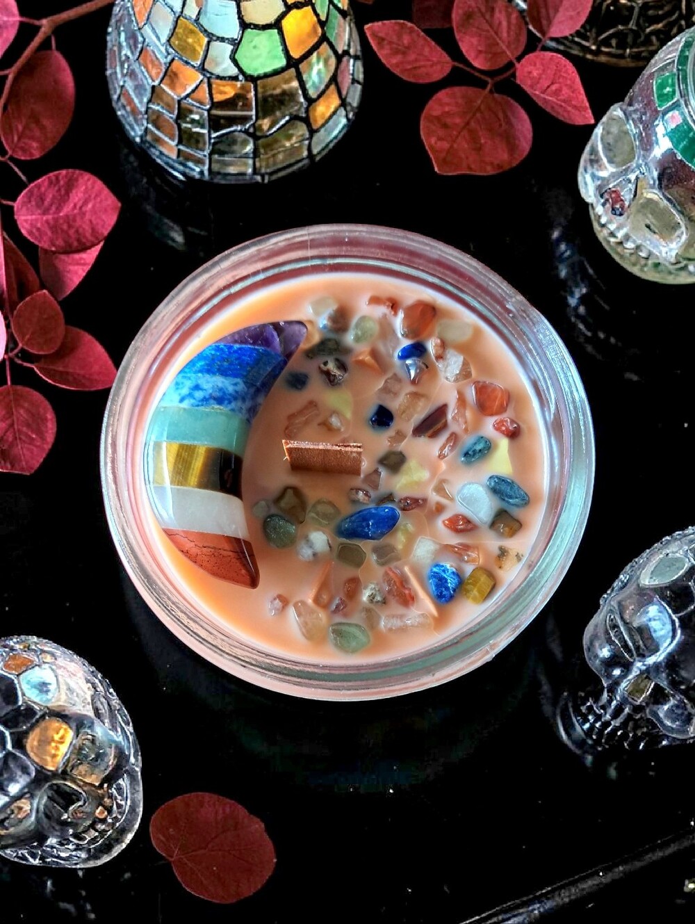 Hand Crafted , Wicked Worthy Wax, Chakra Moon 8 oz candle - Picture 4 of 4